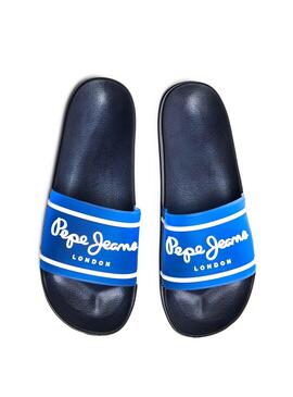 Flip flops Pepe Jeans Slider Bleu marine Homme