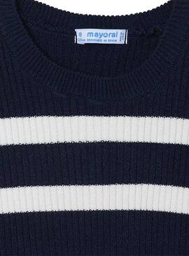 Pull Mayoral Canal Bleu marine pour Fille