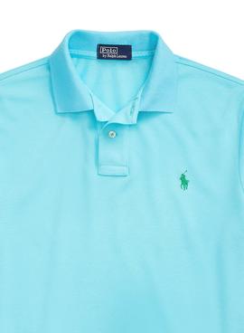 Polo Polo Ralph Lauren Short Tricot Bleu pour Homme