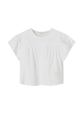 T-Shirt Name It Dagil Blanc pour Fille