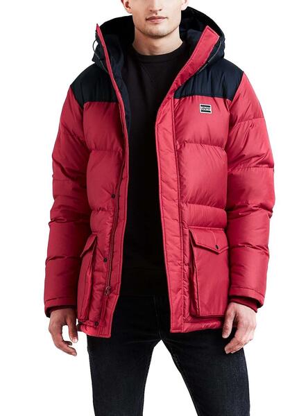 Parka Levis Down Puffer Rouge