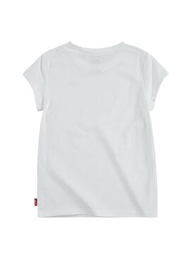 T-Shirt Levis Batwing Tee Blanc pour Fille