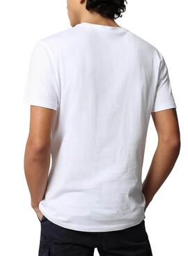 T-Shirt Napapijri Sallar SS Blanc pour Homme