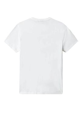 T-Shirt Napapijri Sallar SS Blanc pour Homme