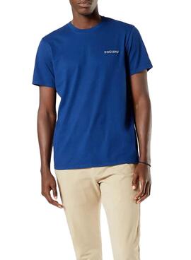 T-Shirt Dockers Alpha Graphic Bleu pour Homme