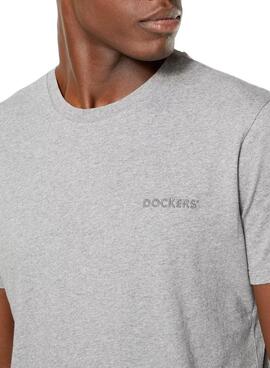 T-Shirt Dockers Alpha Graphic Gris pour Homme