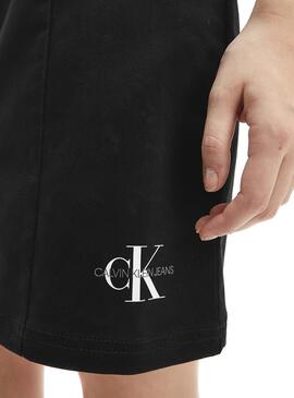 Robe Calvin Klein boutonné Noire Femme