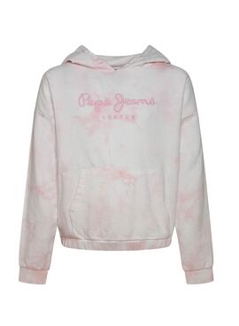 Sweat Pepe Jeans Silvie Blanc pour Fille