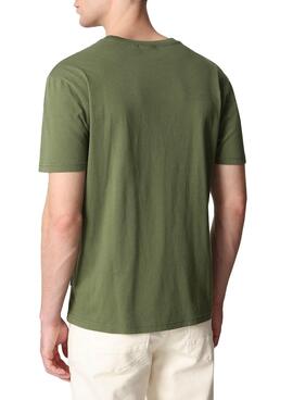 T-Shirt Napapijri Salis Vert pour Homme