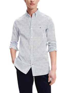 Chemise Tommy Hilfiger Micro Floral Blanc Homme