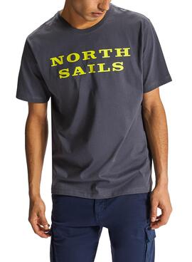 T-Shirt North Sails Cotton Gris Homme