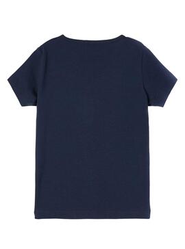 T-Shirt Name It Daruna Bleu Marine pour Fille