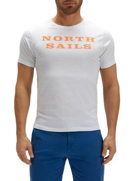 T-Shirt North Sails Cotton Blanc Homme