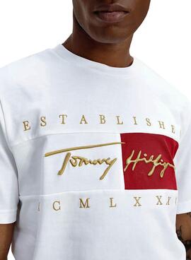 T-Shirt Tommy Hilfiger Signature Blanc Homme