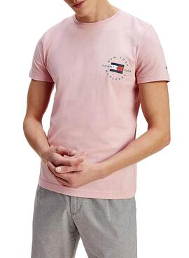 T-Shirt Tommy Hilfiger Circle Rose Homme