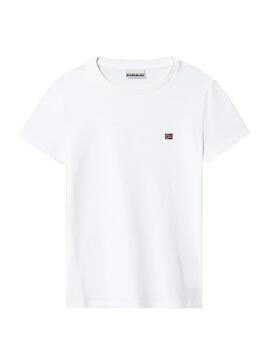 T-Shirt Napapijri Salis Blanc pour Garçon
