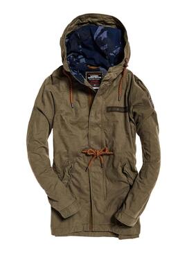 Parka Superdry Aviator Rookie Vert Pour Hommes
