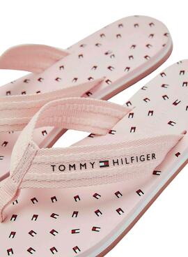 Flip flops Tommy Hilfiger Mini Flags Rosa pour Femme