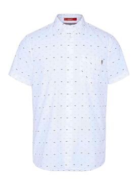 Chemise Tommy Jeans Short Sleeve Blanc Homme