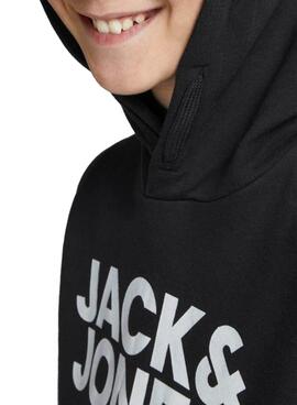 Sweat Jack et Jones Corp Logo Noire pour Garçon