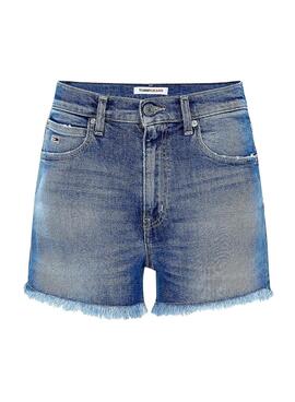 Short Tommy Jeans Hotpant Denim Bleu pour Femme