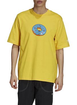 T-Shirt Adidas Simpsons Jaune pour Homme