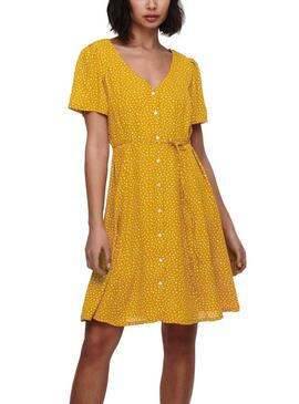 Robe Only Sonja Life Jaune pour Femme