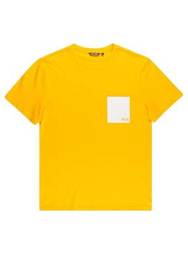 T-Shirt Antony Morato Pocket Jaune pour Homme