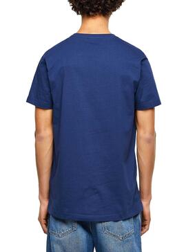 T-Shirt Diesel T-DIEGO-LOGO Bleu pour Homme